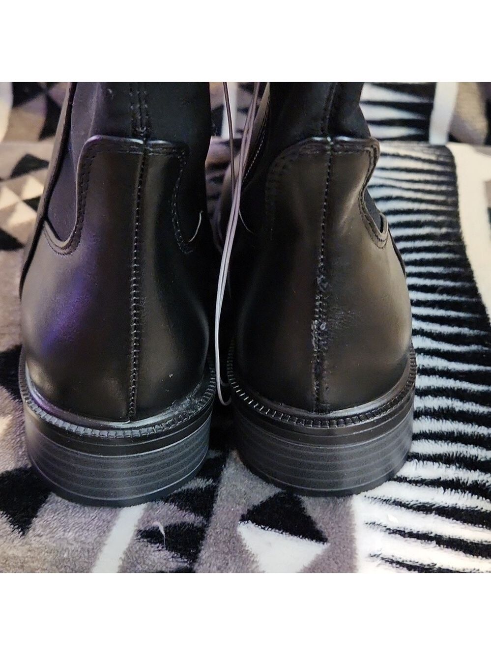 A New Day Tall Riding Boots Womens Black Size 6 Wide Calf - Picture 4 of 12